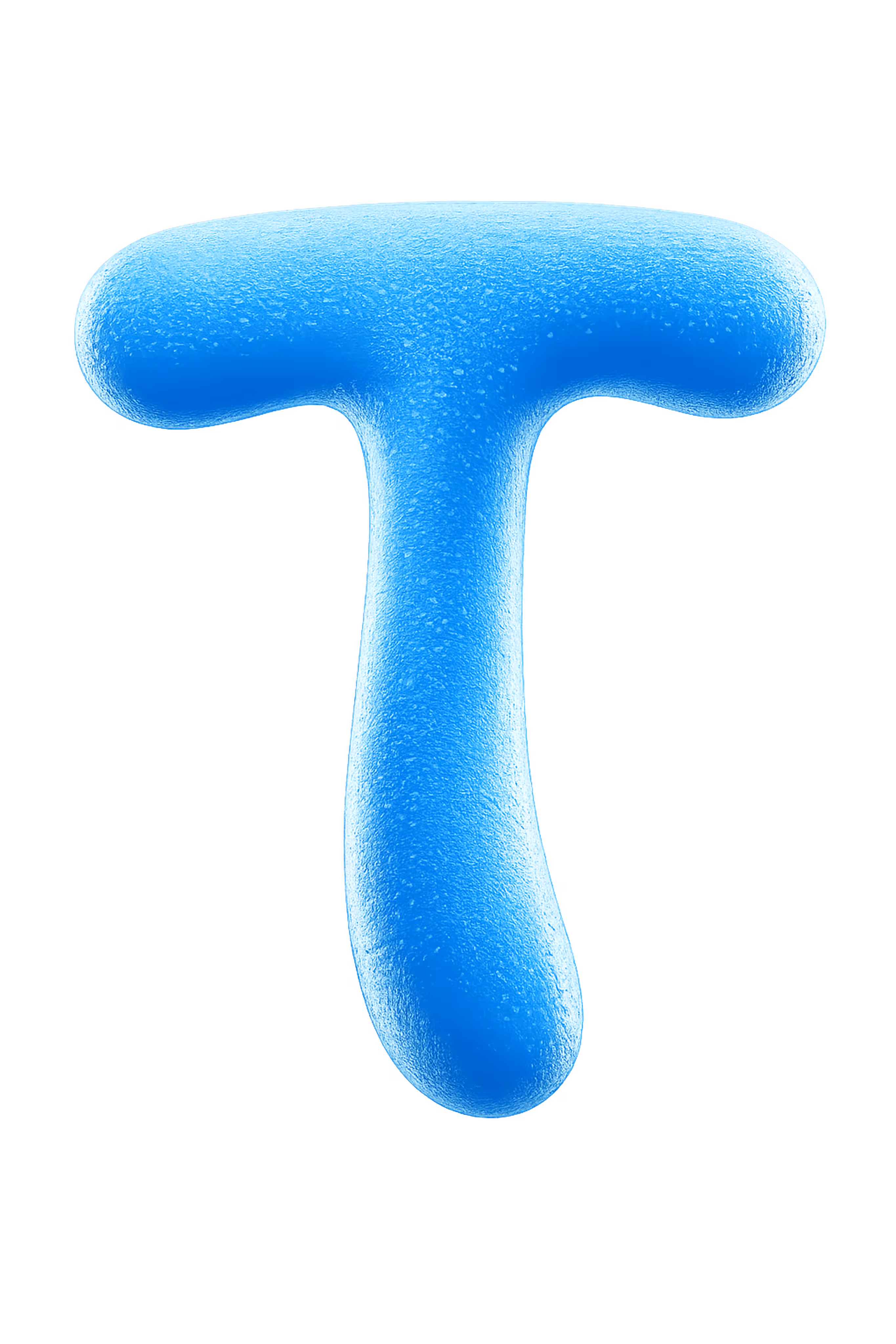 Large textured Trendi logo in blue